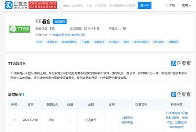 TT 语音完成 1 亿美元 B 轮系列融资